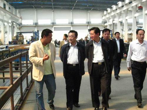 江苏省副省长及南阳市当局辅导别离到我司参观视察工作